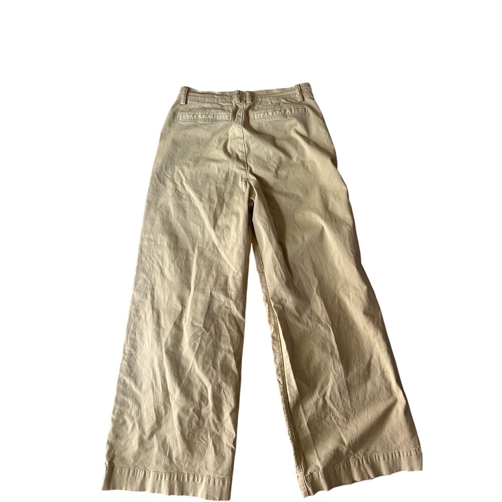 FRAME Wide Leg Tomboy Trousers | Washed Tan | Size 27 - Picture 6 of 10